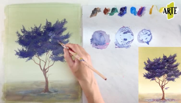 Cómo pintar un árbol en 8 pasos