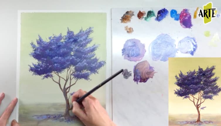 Cómo pintar un árbol en 8 pasos