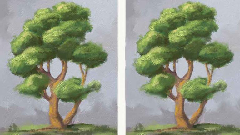 aprende a pintar un arbol paso a paso