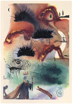 Alicia en el País de las Maravillas ilustrado por Dalí