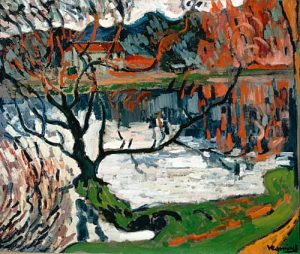 Chaville, the pond of L'Ursine. Maurice Vlaminck. 1905